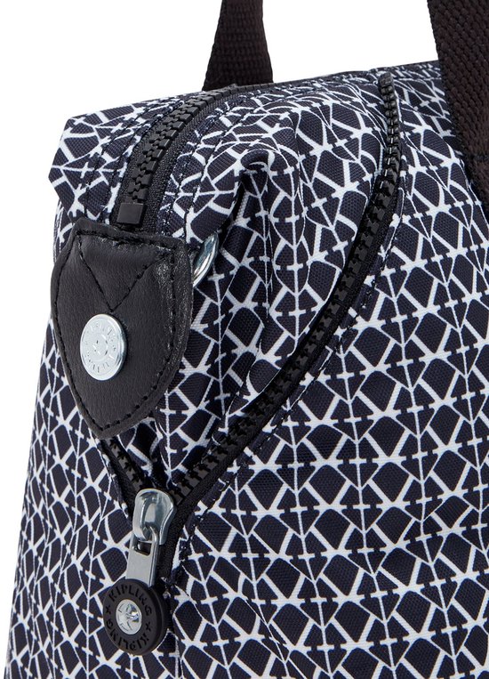 kipling sac à main sac à épaule bandoulière Basic Print Art Mini Handbag Signature Print bleu marine