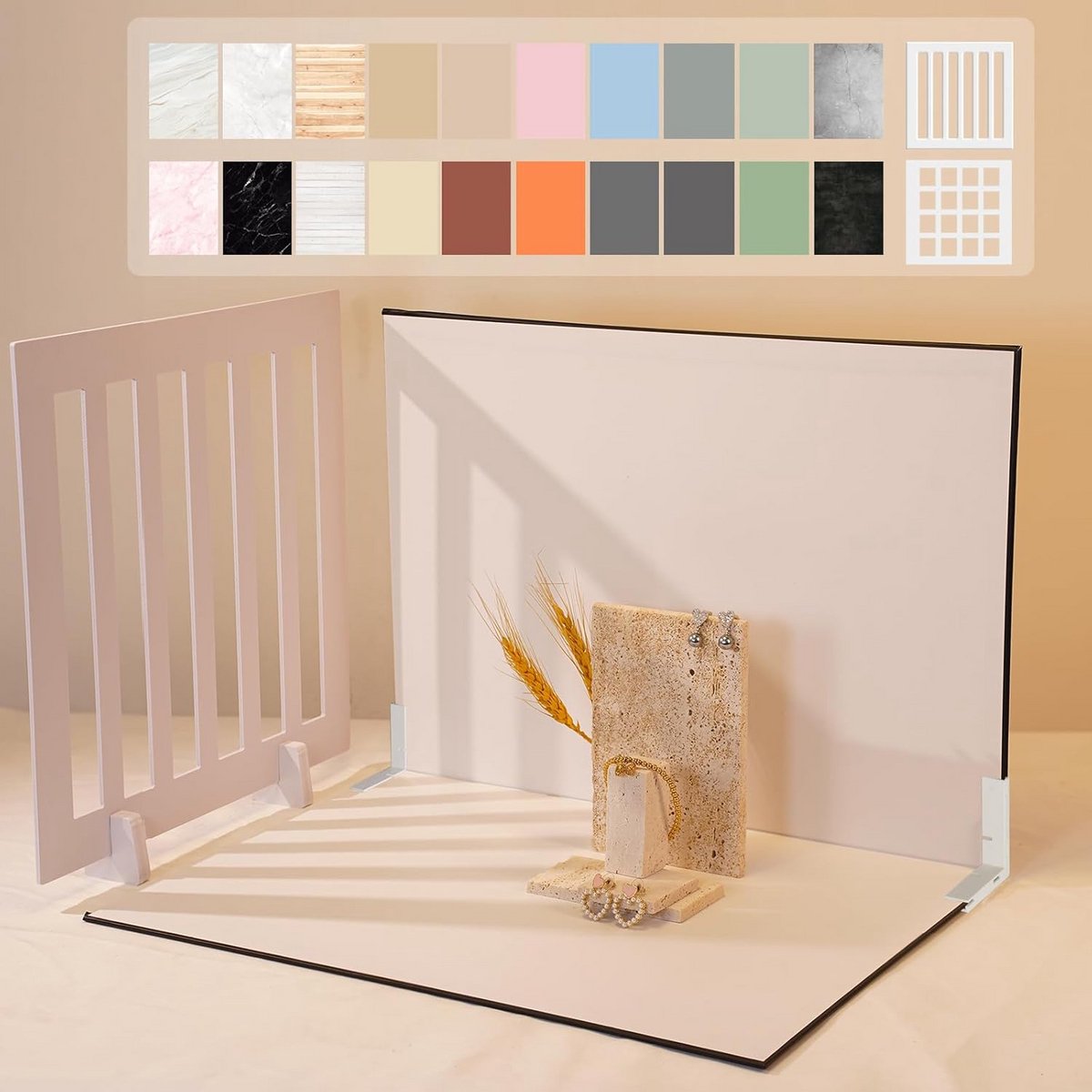 Multicolor Fotografie Achtergrond voor Kleine Producten en Voedsel