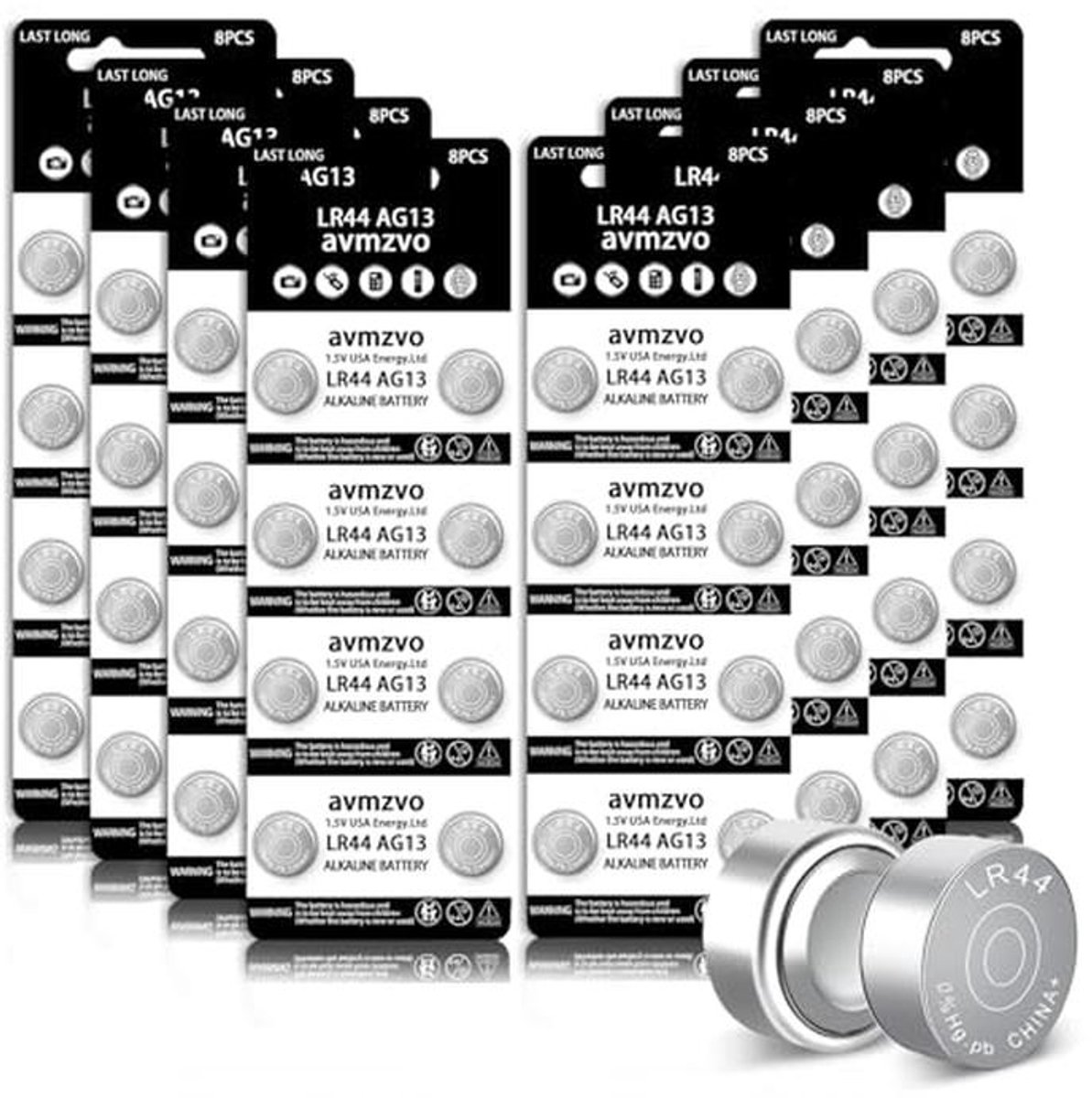 Knoopcelbatterijen 1,5 V - 64 stuks