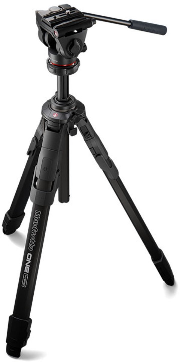 Manfrotto ONE Aluminium with 500X Fluid Head | Tripods | Fotografie - Statieven | 8024221752106