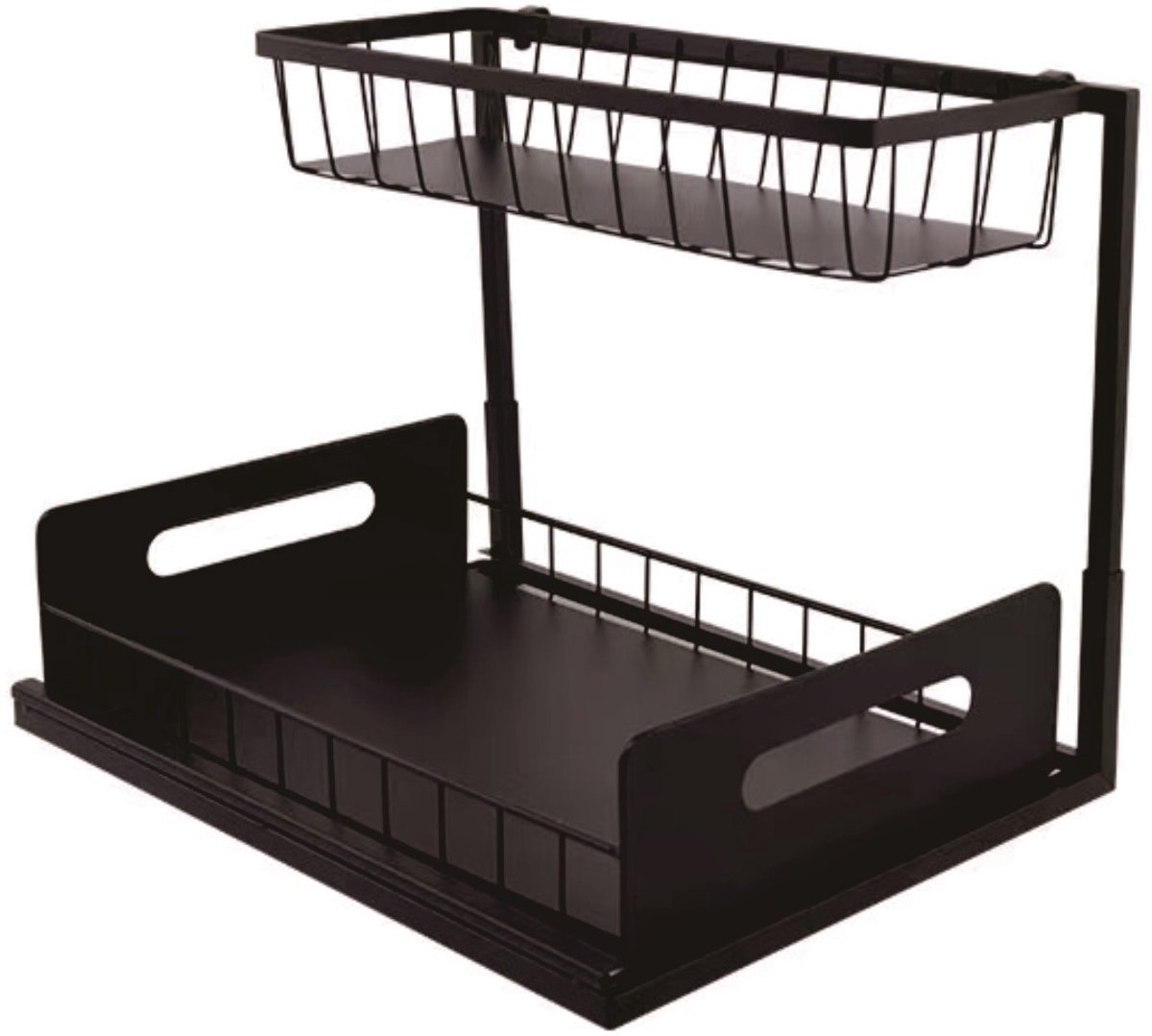 Cheffinger Gootsteenkast Organizer - Uitschuifbaar - Antislip - Keukenkast Organizer - Keuken Organizers - Organizer - Gootsteenrek - Keukenlade