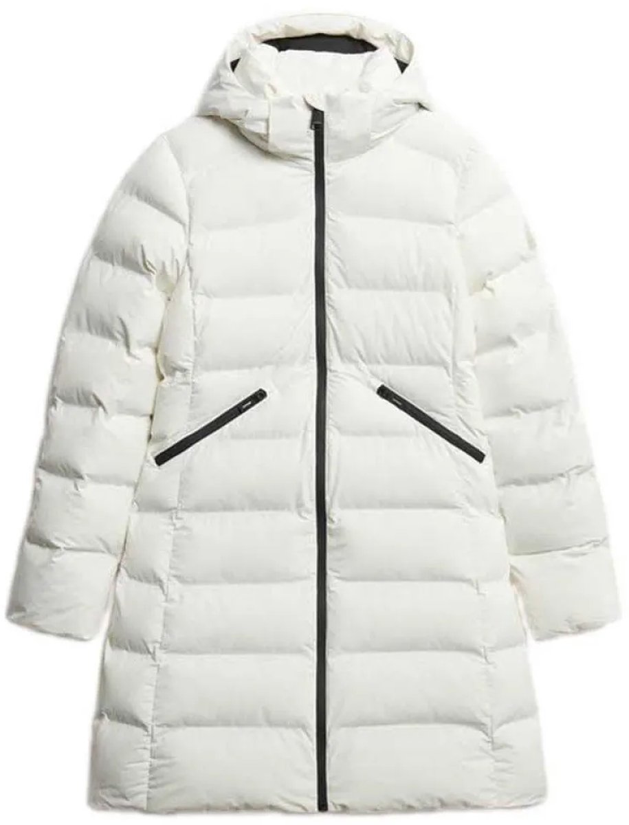 Superdry City Mid Gewatteerde Jas Dames Gewatteerde jassen Wit