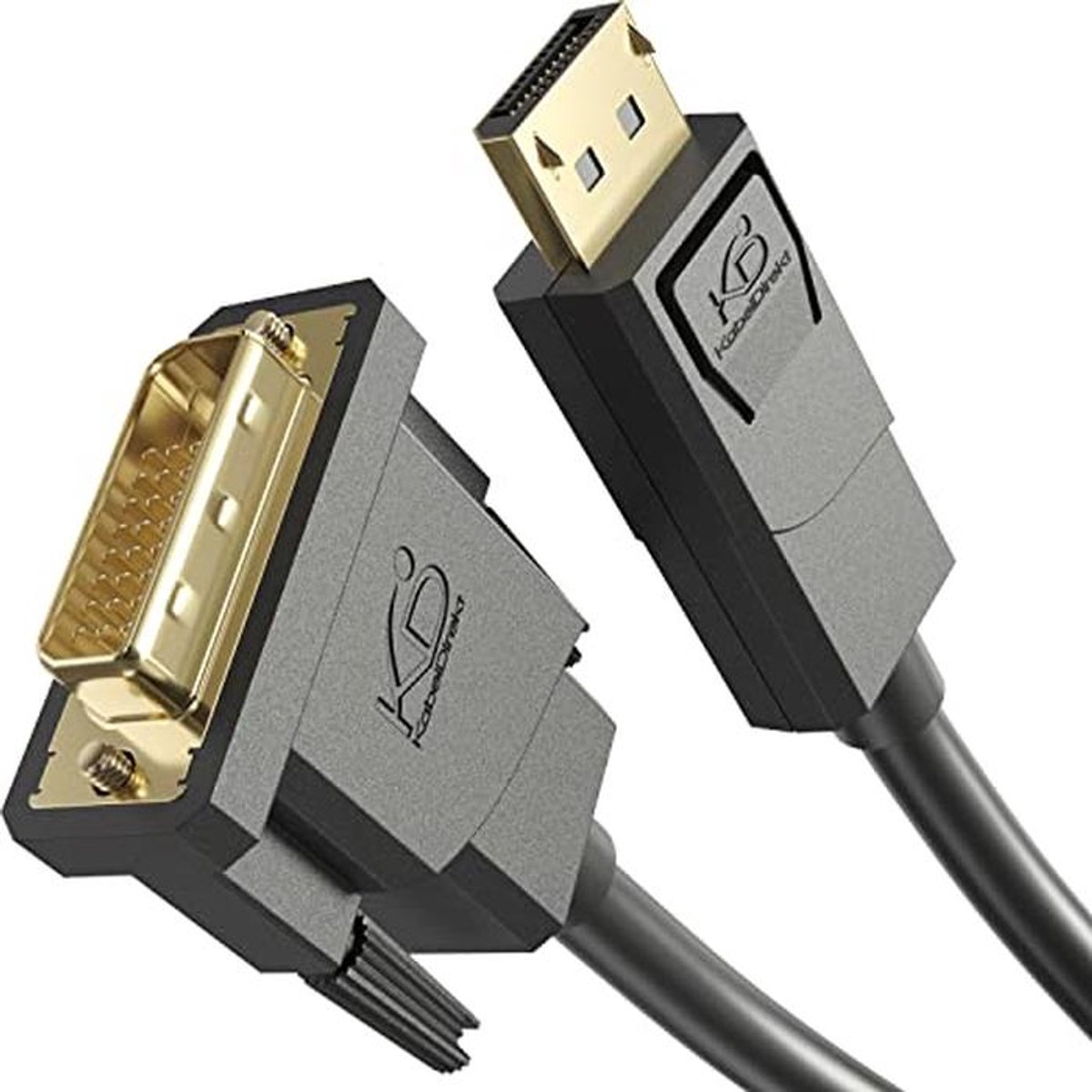 DisplayPort naar DVI Adapterkabel – 2m – Digitale Videokabel voor Full HD 1080p en 60 Hz