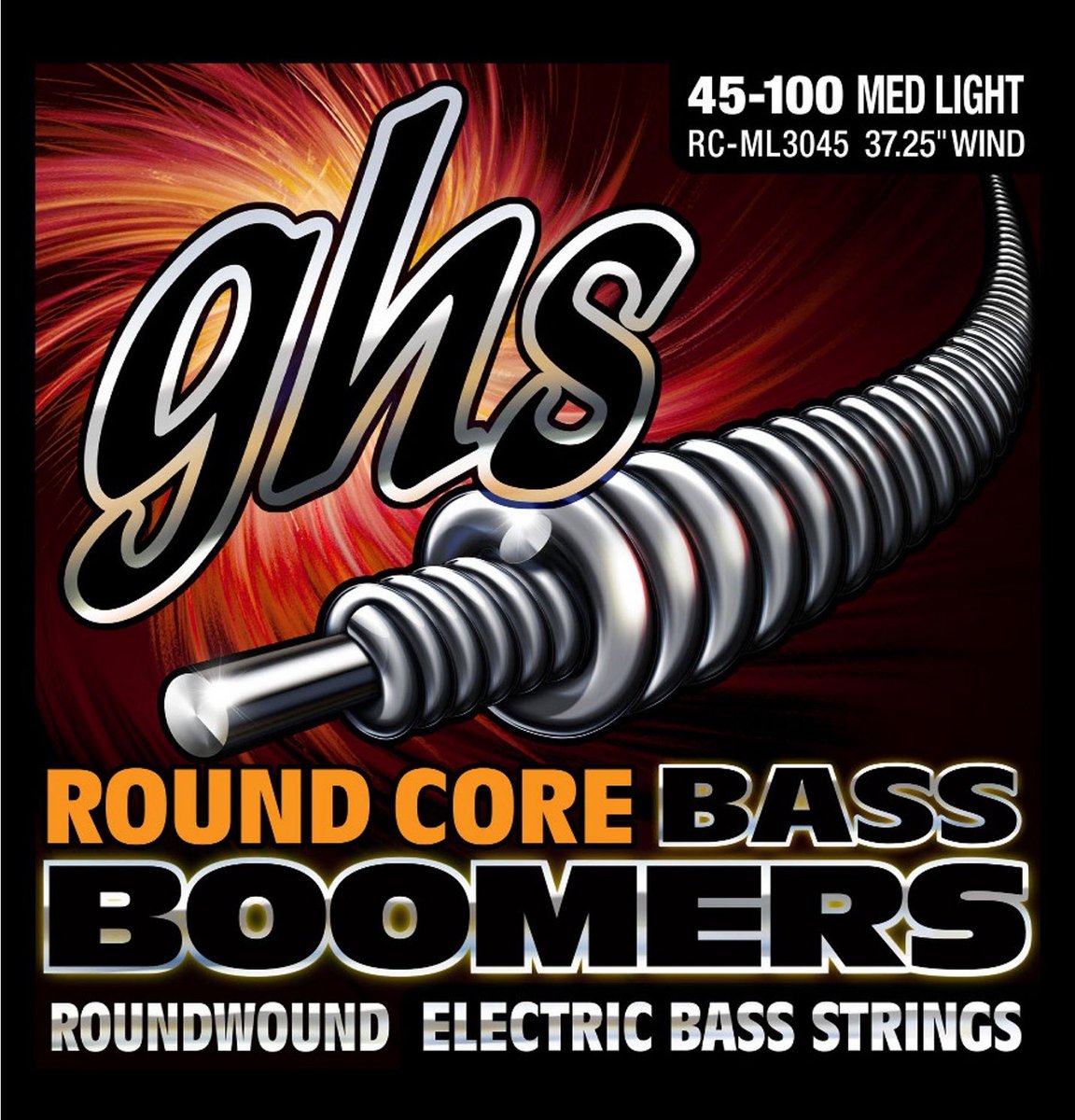 GHS RC-ML3045 Round Core Bass Boomers medium light snarenset bas