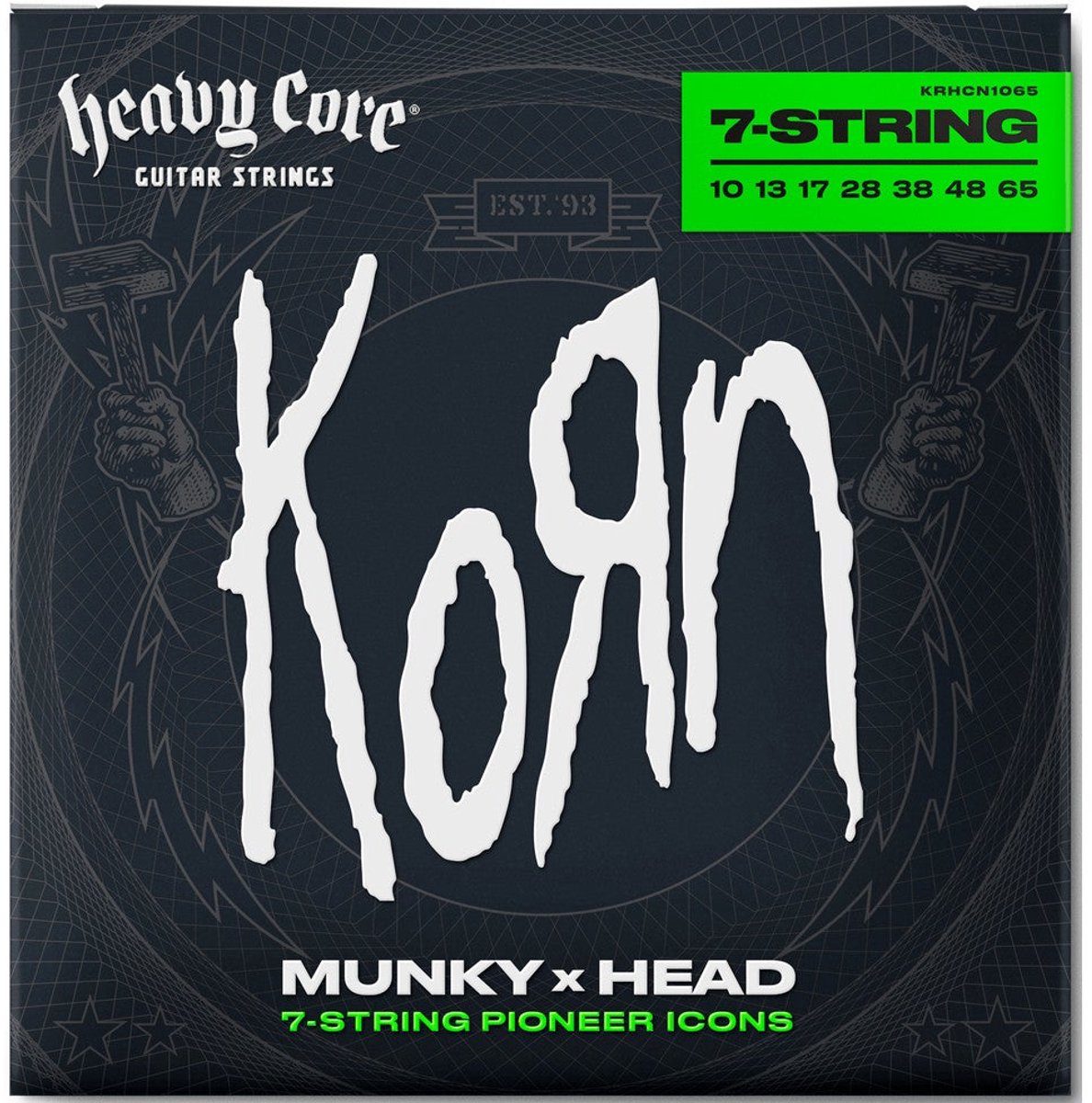 Dunlop KRHCN1065 Korn Heavy Core Signature 10-65 7-snarige snarenset