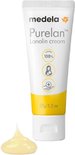Medela Purelan lanoline crème 37g/1.3 oz tube met een druppel crème.