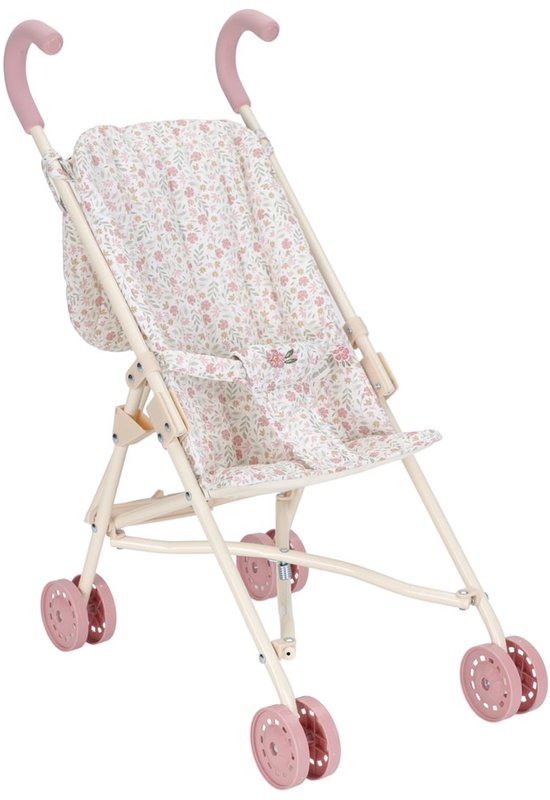 Poussette pour poupée Little Dutch - Métal - Fleurs douces