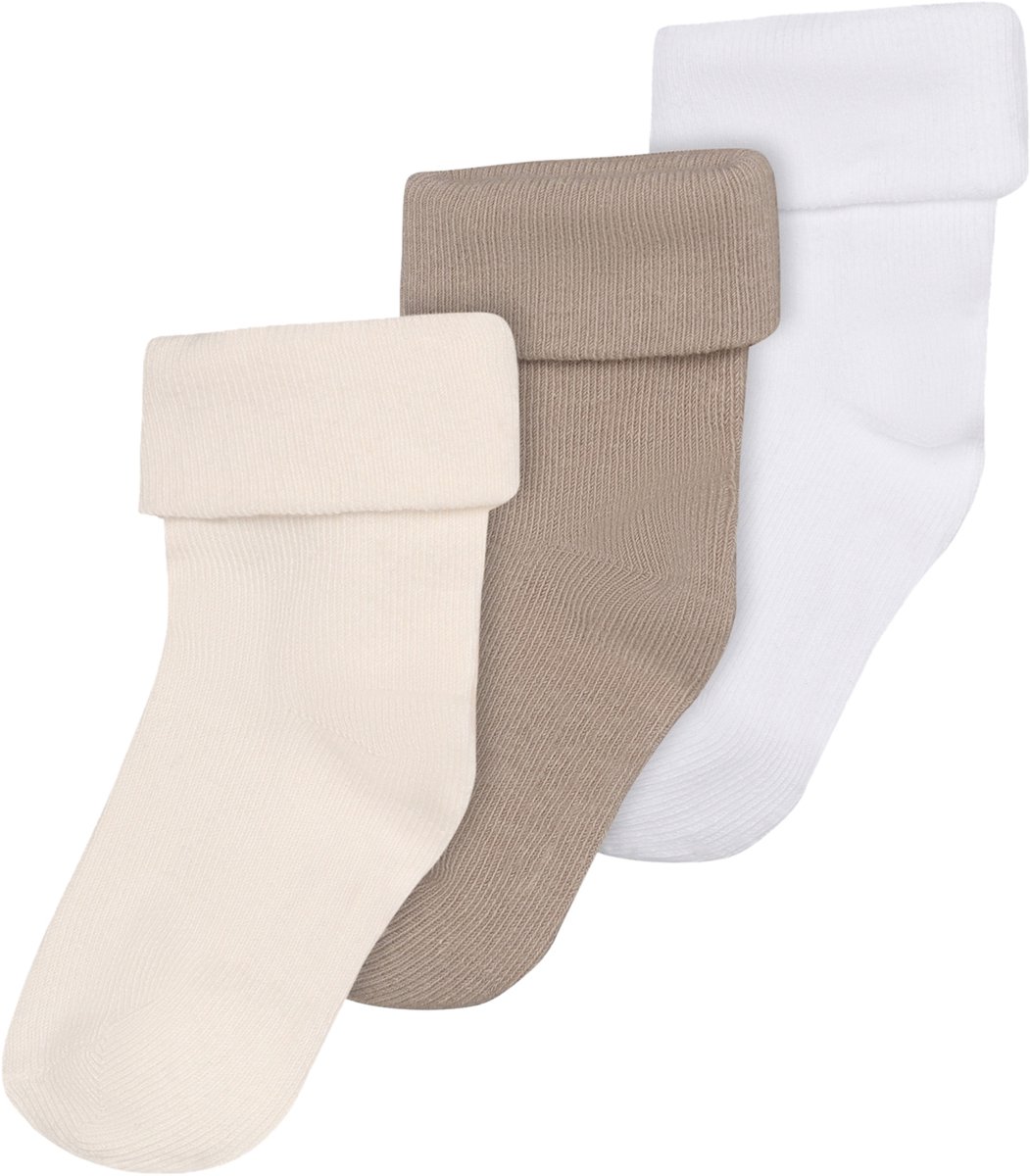 Noppies Babysokjes - Maat 3-6M - Oatmeal