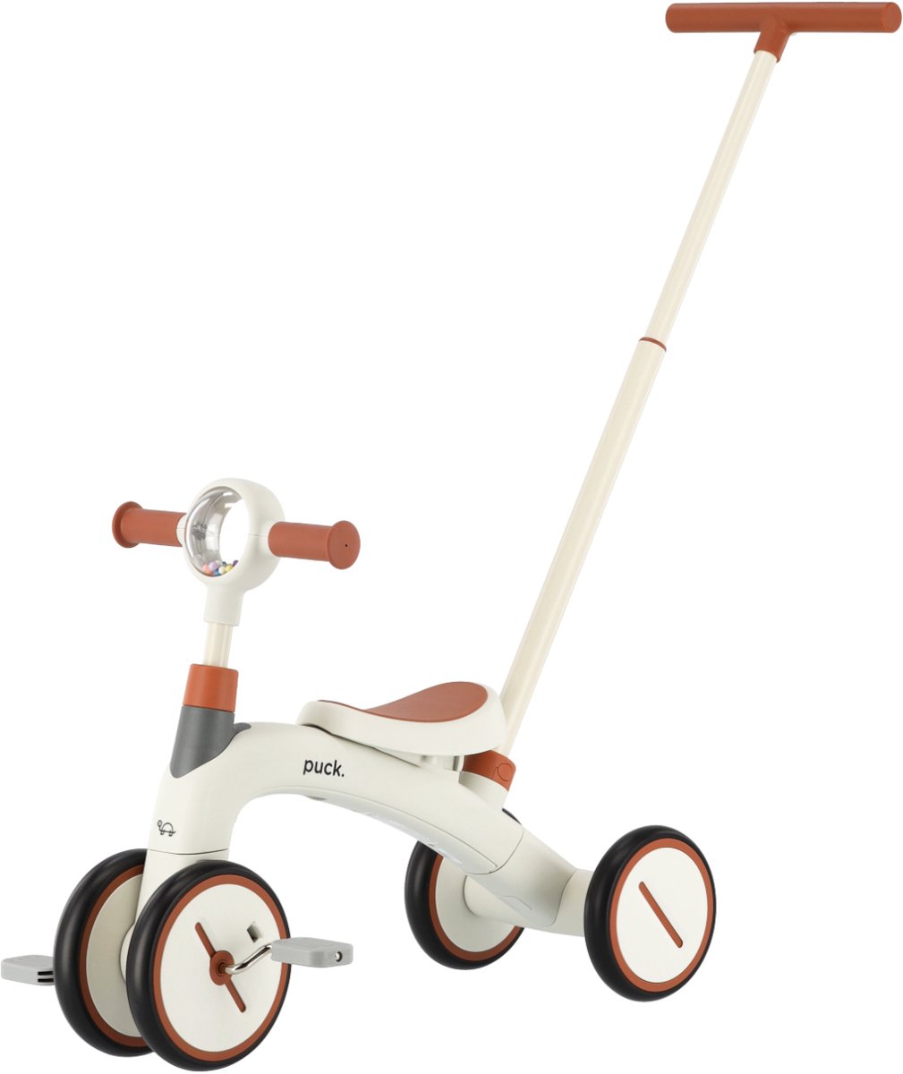 Puck 3-In-1 Driewieler - Wit/Bruin