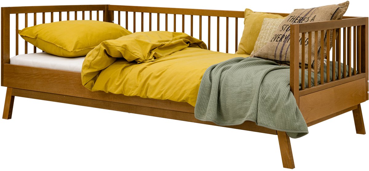Bopita Kaleo Bed 90 x 200 cm - Dune / Rose Wood Bruin