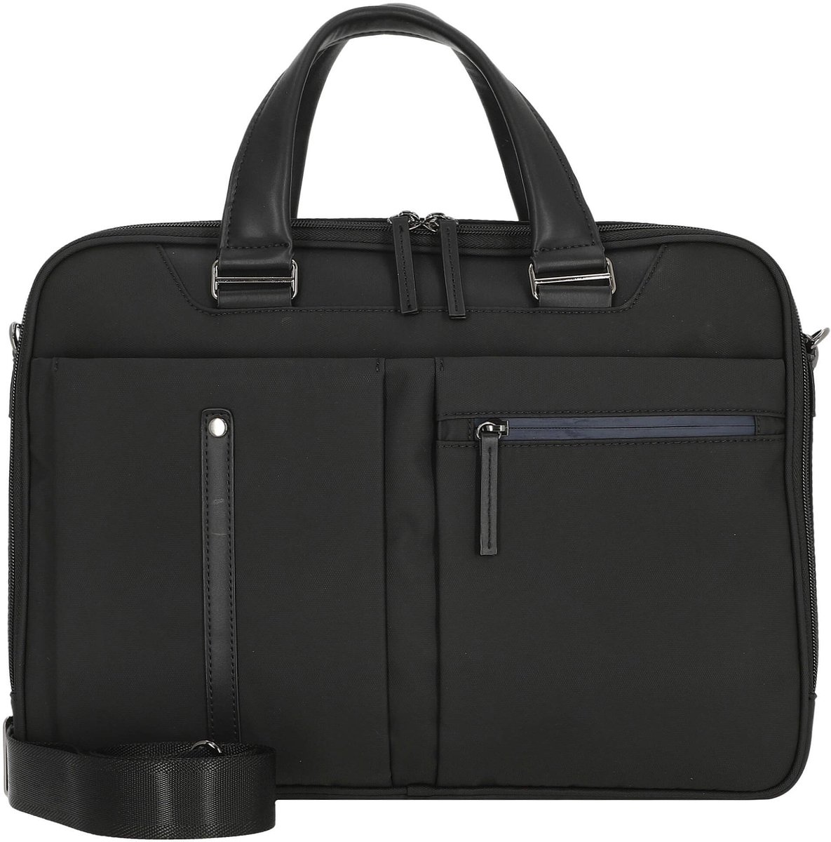 D&N Business Line - Aktetas 40 cm Leder (schwarz)