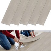 Zelfklevende PVC Vloerplanken met Houtlook – 5 m² – Vinyl Vloer Peel & Stick, 2 mm Dik, Waterbestendig, Voor Woonkamer Keuken Badkamer – Rookgrijs