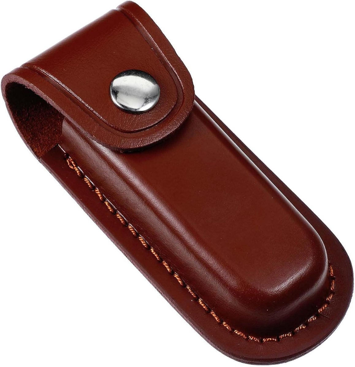 Lederen mes case 12,5 cm - Essen - Opvouwbaar - Draagbaar - Gesp - Beschermhoes met riemclip