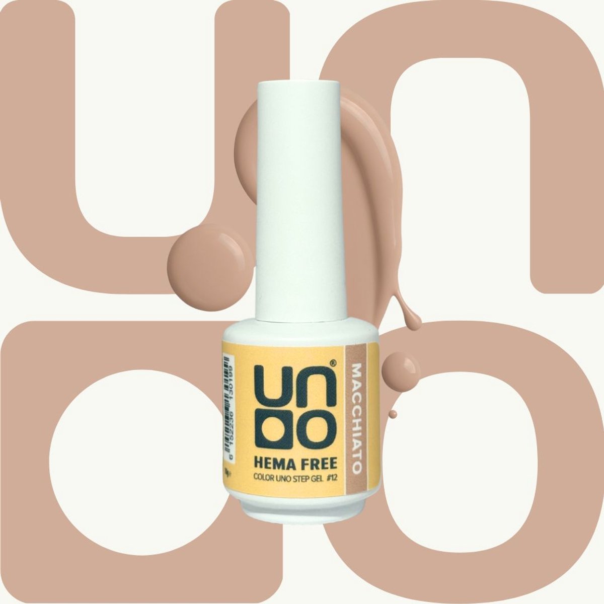 UNO One Step Gel – 3-in-1 Gellak – Base + Kleur + Top in één – HEMA-vrij – Macchiato (beige) – 10g
