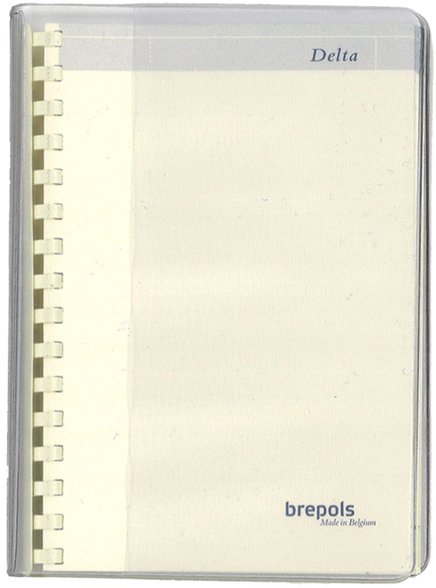 Brepols agenda vulling + Transparante omslag 2026 - DELTA [0.834] - 1 week op 2 pagina's - Weekoverzicht - 8.1 x 12 cm