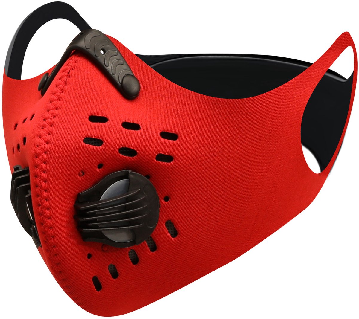 Gezichtsmasker - Anti-rook, uitlaatgassen, stof - Rood