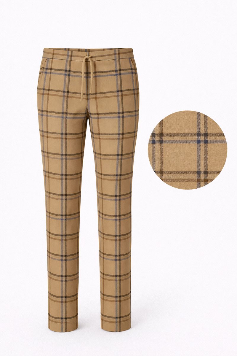 Angelle Milan Travelbroek Dames - Beige - Travelstof - Maat L