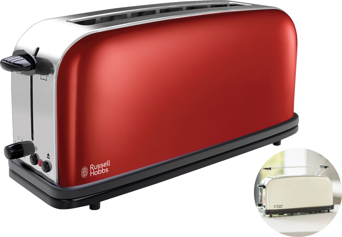 Russell Hobbs Colours Long Slot Rood