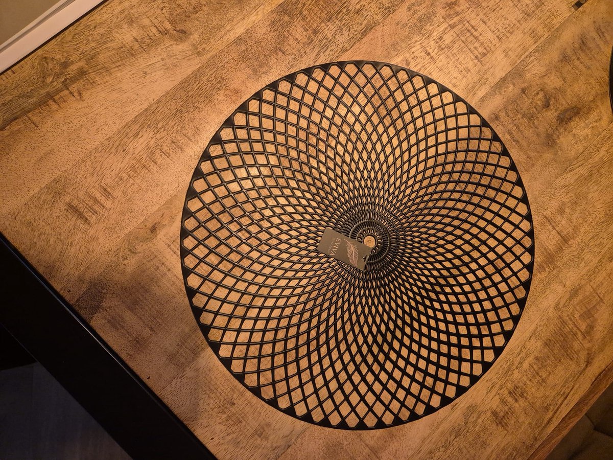 Eviviva Home Deco 'Zwart Mandala' Placemat