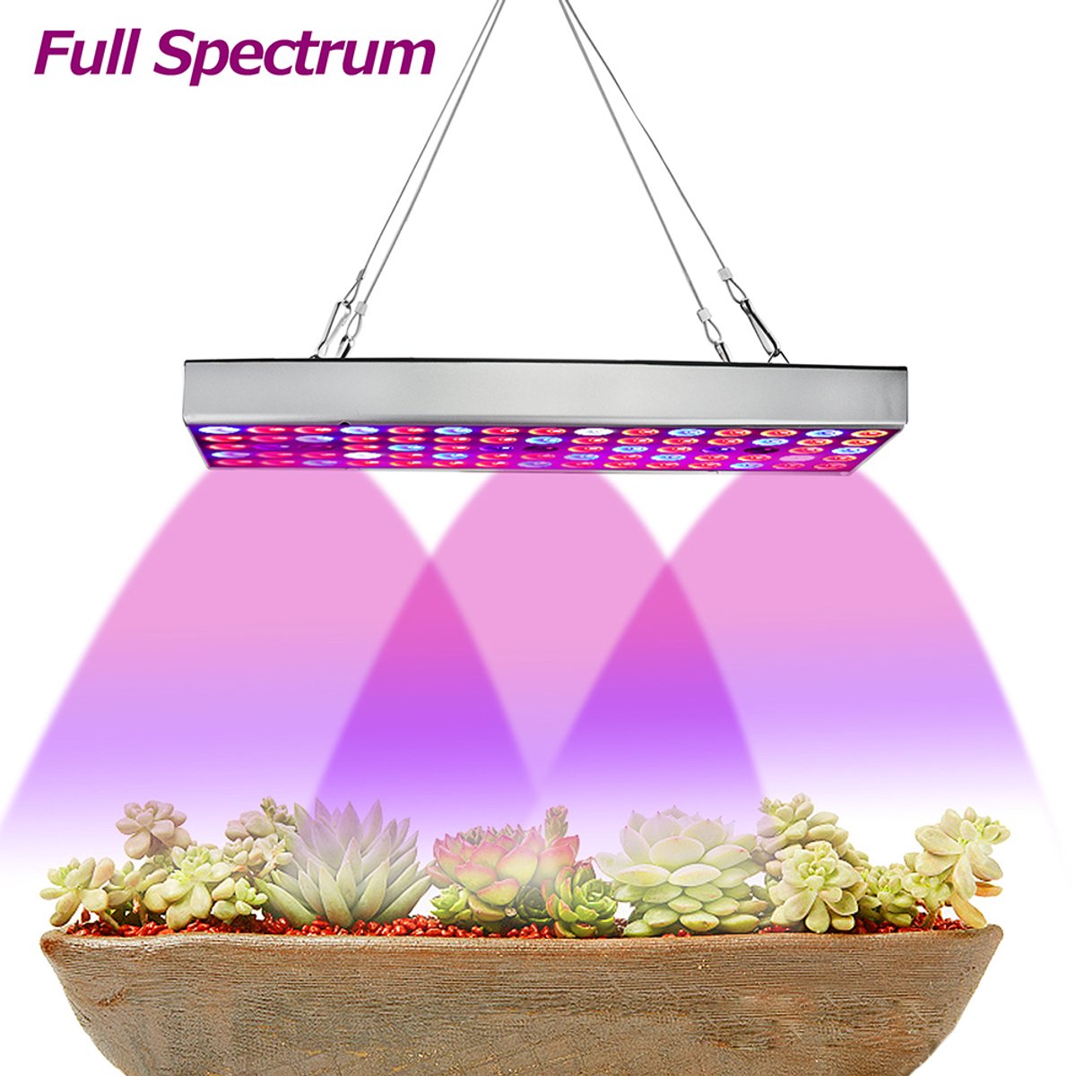 MUPOO LED Kweeklamp 25W - Grow Light - Lumière de croissance - Full Spectrum met IR & UV - Voor Stekken, Zaailingen & Kamerplanten - Energiezuinig Kweekpaneel