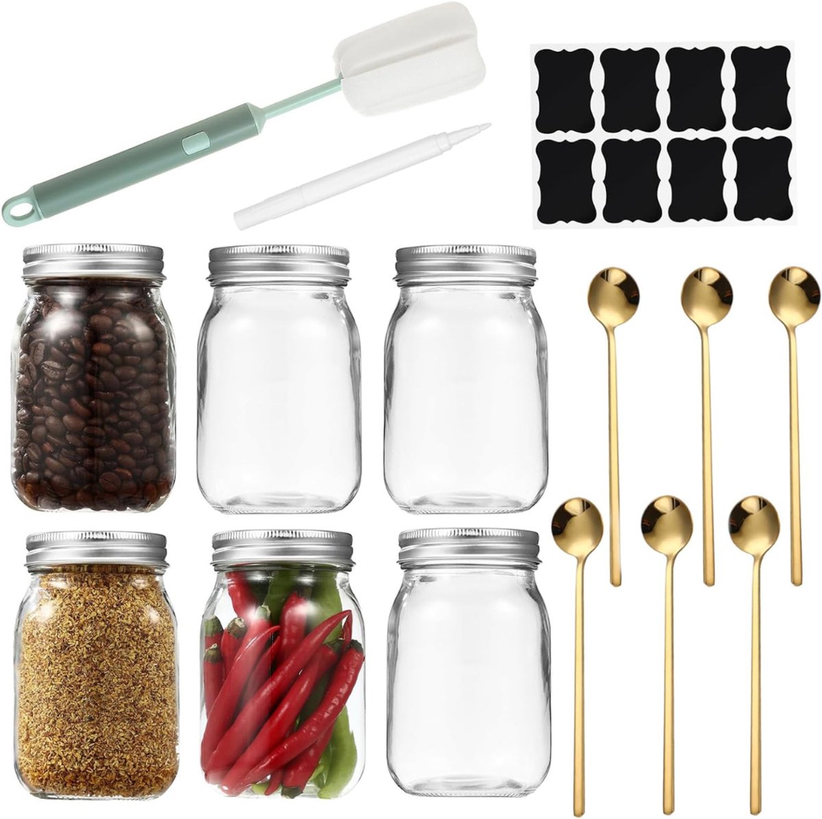 Overnight Oats Potjes - Mason Jar - Meusli Beker met Deksel