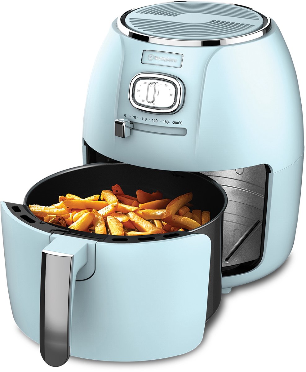 Westinghouse Retro Airfryer met Dubbele Lade 4L - Blauw - Product - €68,95