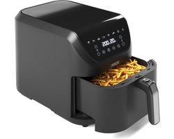Princess Digitale Airfryer XXL 182256 - SlimFry Airfryer - Slank ontwerp - 8 liter - PFAS vrij - Heteluchtfriteuse - Digital Touchscreen - 8 Automatische Programma's - 2000W - Zwart - Ideaal voor kleinere keukens of beperkte aanrechtruimte
