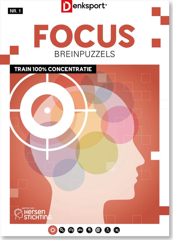 Denksport Puzzelboek Focus Breinpuzzels, editie 1
