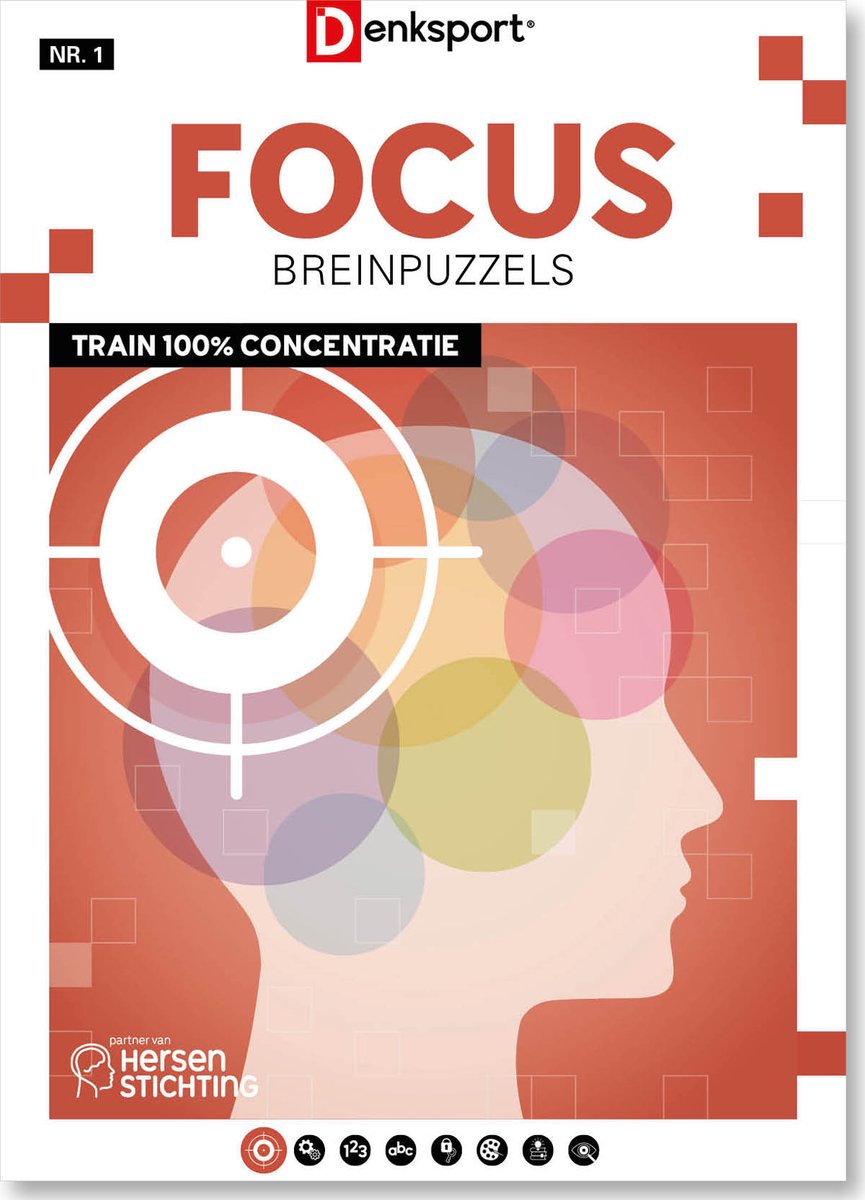Denksport Puzzelboek Focus Breinpuzzels, editie 1