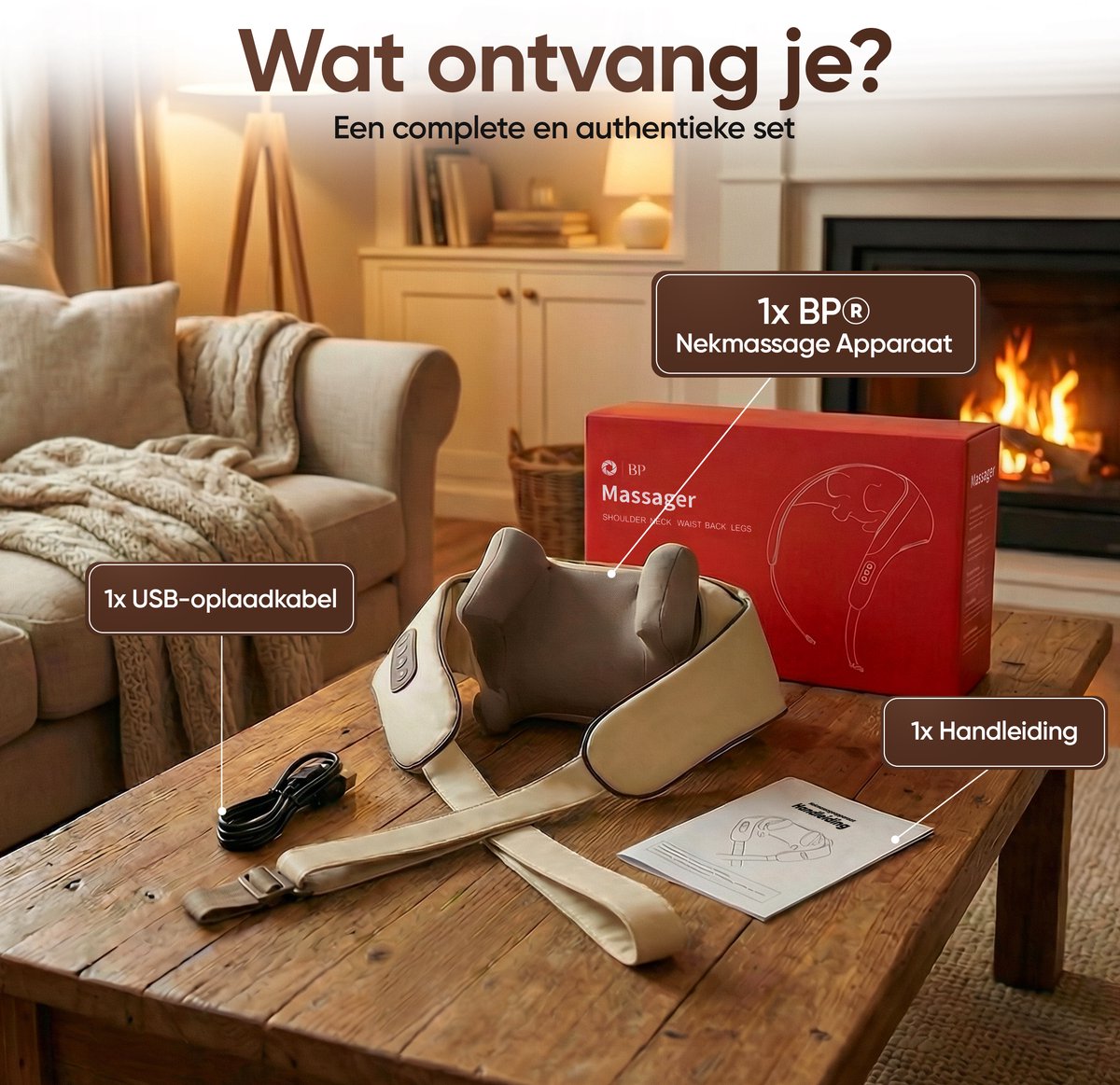 BP Goods Nekmassage Apparaat met Warmtefunctie - afbeelding 2