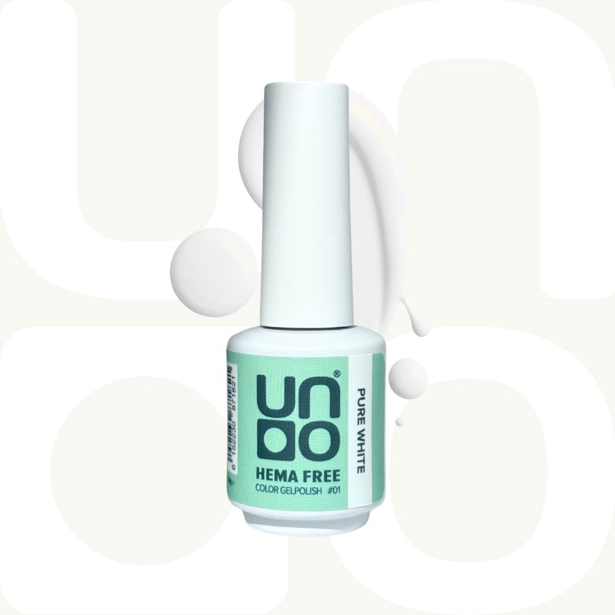 UNO Color Gel Gellak - HEMA‑vrij – Pure white (wit) - Langhoudend - 10ml