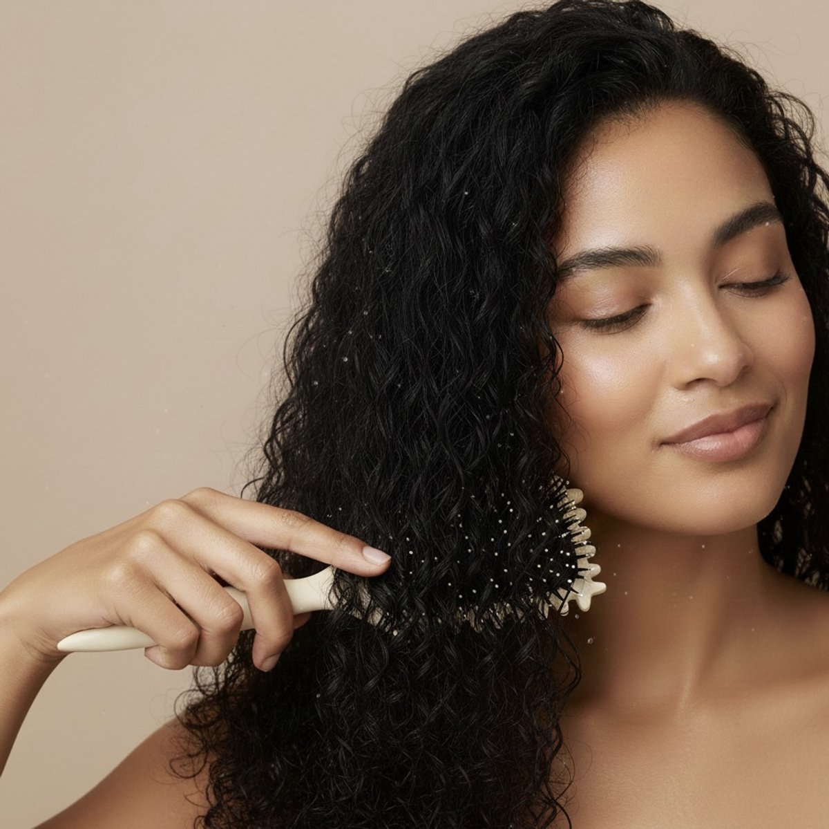 YOSMO Bounce Curl Brush - Define Brush Curl - Haarborstel - Krullenborstel - Borstel voor krullen - CG methode - Define styling brush - Curly girl - Styling borstel - Cadeau voor haar - Definiërende borstel - Curl Defining Brush - Krullenkam