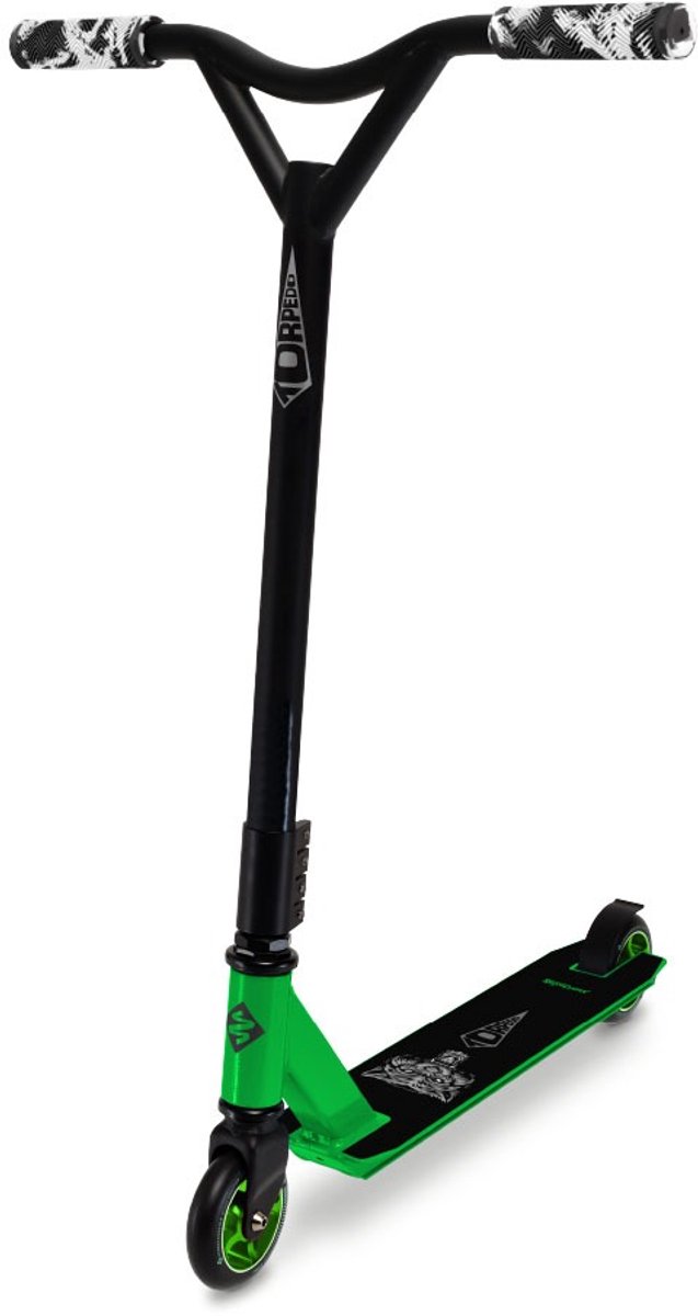 Street Surfing - Torpedo Stuntstep - Hunt Green - 100mm Wielen