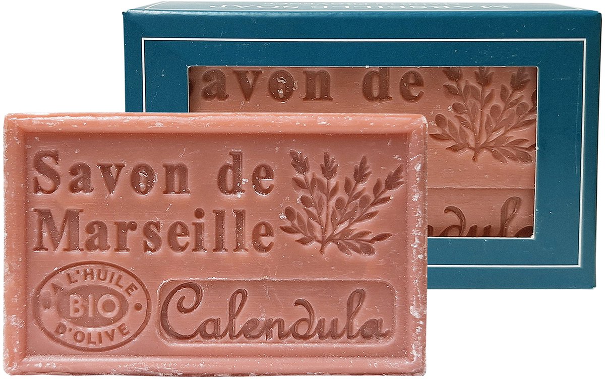 Aroma Vera Marseillezeep – Hand- & Lichaamszeep - 3 stuks - Calendula – Bio – 125 g