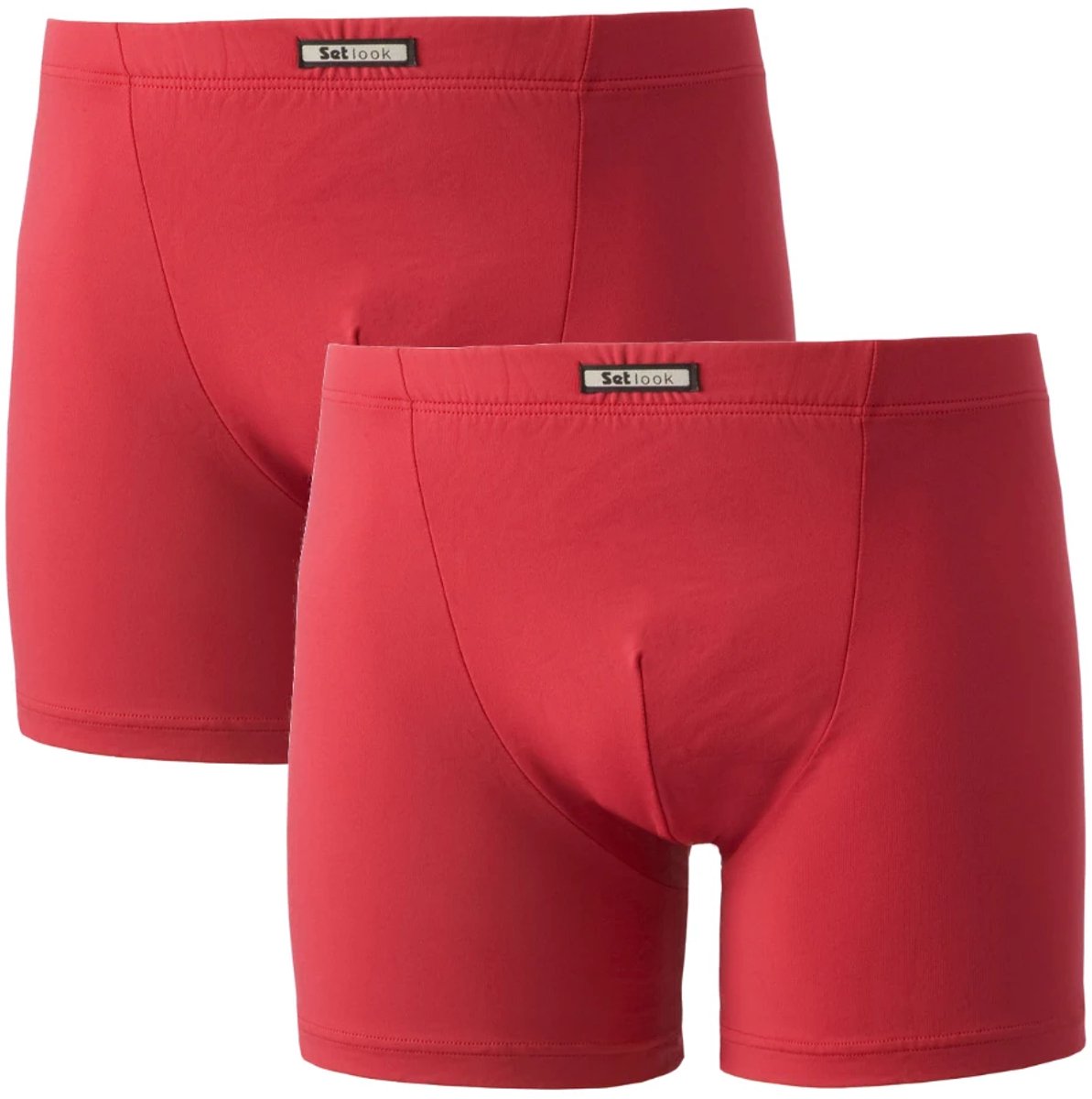 Set heren boxershorts - microvezel - 2-pack - rood - maat M