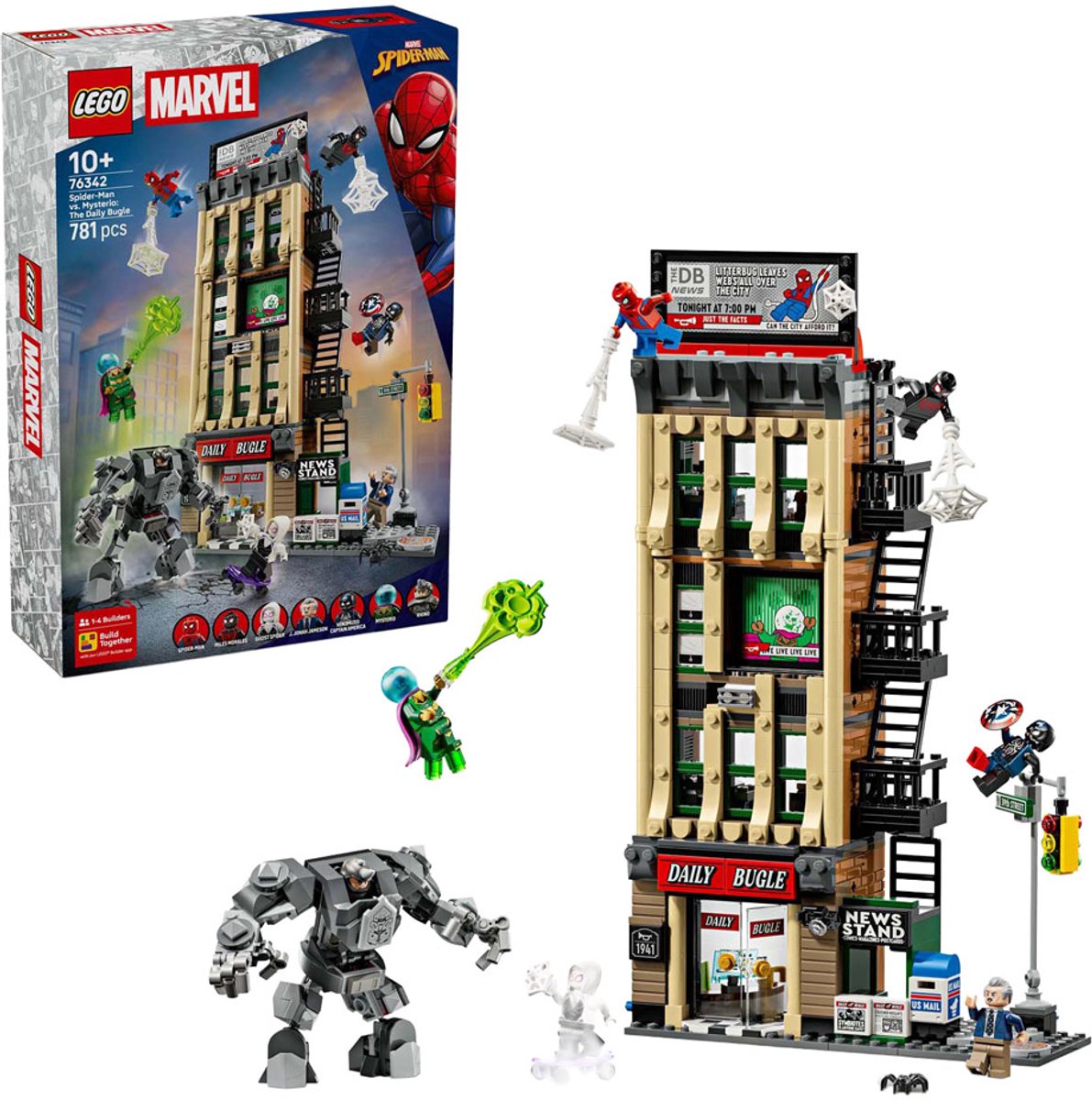 LEGO Marvel Spider-Man vs. Mysterio: de Daily Bugle Bouwpakket - 76342 – foto 7