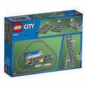 LEGO City Treinrails 60205 speelgoedverpakking, met trein en rails.