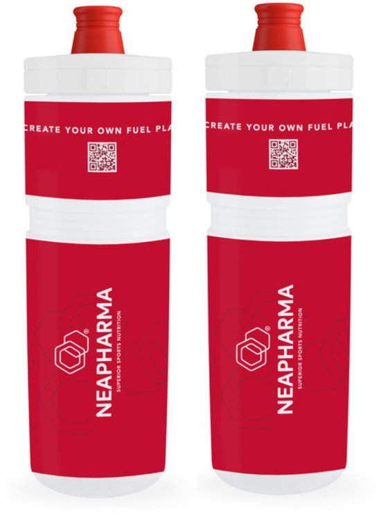 Neapharma bidon à boire - bidon ELITE - léger - 900 ml - 2 pièces