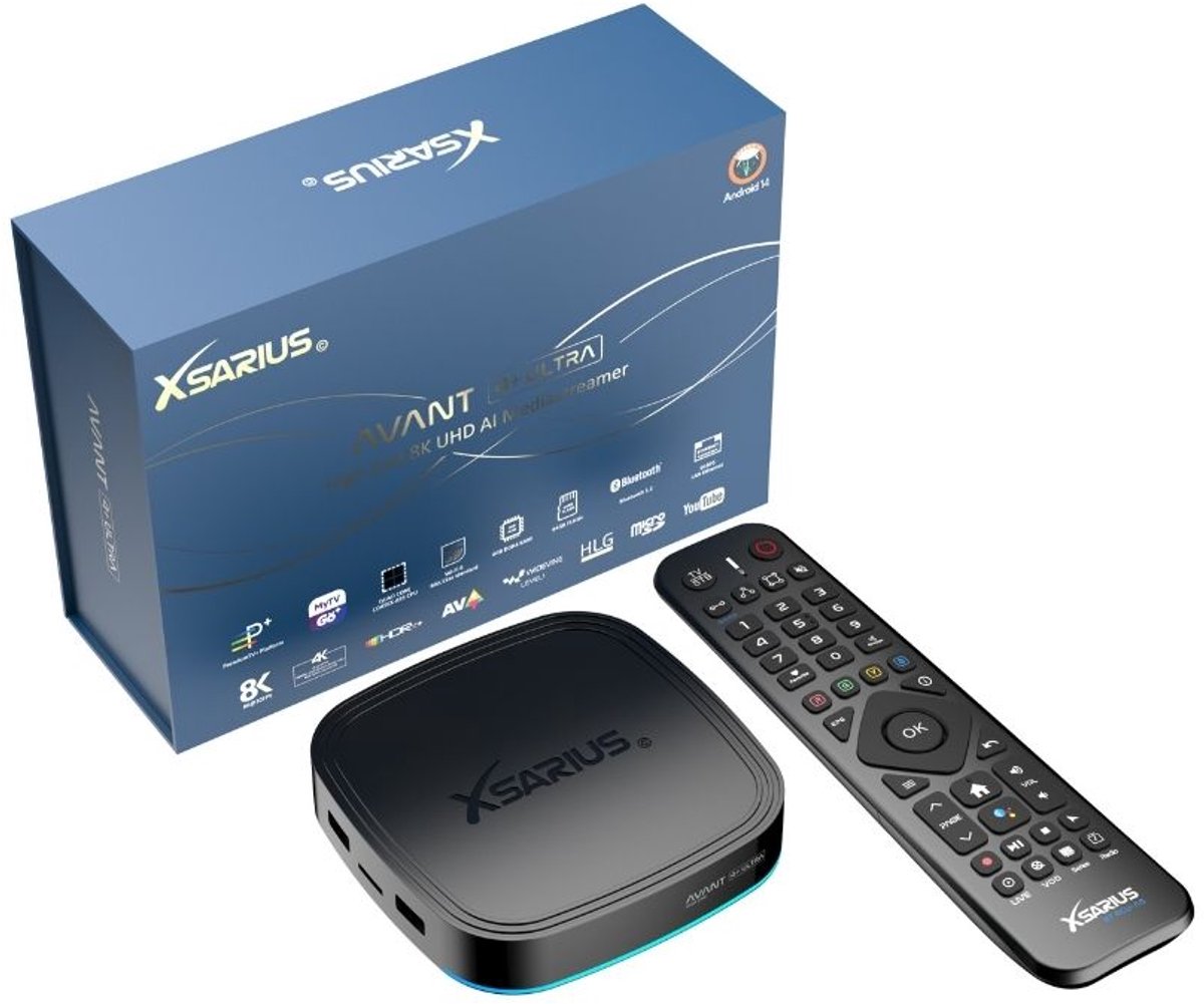 Xsarius Avant 4+ Ultra – High-End 8K UHD AI Mediastreamer
