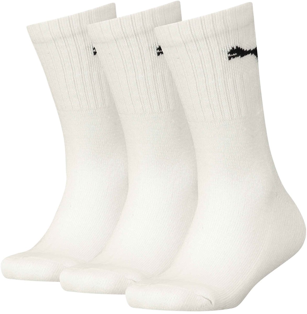 Puma Kids Regular Crew Lightweight Witte Sokken 35 38