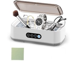 Azorix Ultrasoon Reiniger 650ml – Brillenreiniger – Sieraden Reiniger – Brillenbad – Ultrasoon Reinigingsapparaat – Inclusief Doekje