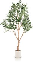 Olijfboom artificiel Meisterhome grand format – 180 cm – Plante artificielle méditerranéenne avec oliviers