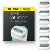 Wilkinson Intuition 2in1 Soap and Shave Navulmesjes - 6 stuks