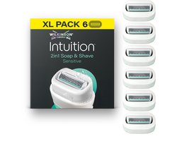 Wilkinson Intuition 2in1 Soap and Shave Navulmesjes 6 - 6 stuks