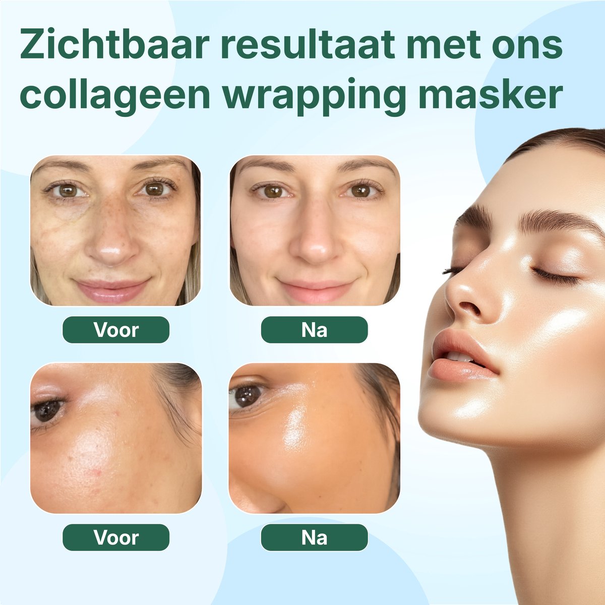 Collageen Wrapping Masker - 2 stuks - 150ML - Nacht gezichtsmasker - Hydraterend & Verstevigend - Korean skincare - peel off — cadeau in Verzorging - foto 5