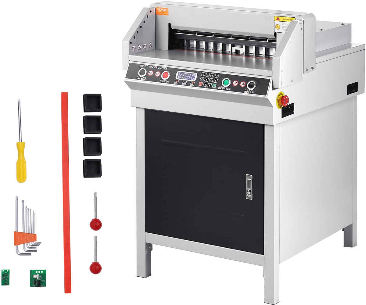VEVOR 45cm Papiersnijder Snijmachine Kantoor Elektrisch Hoge Prestaties