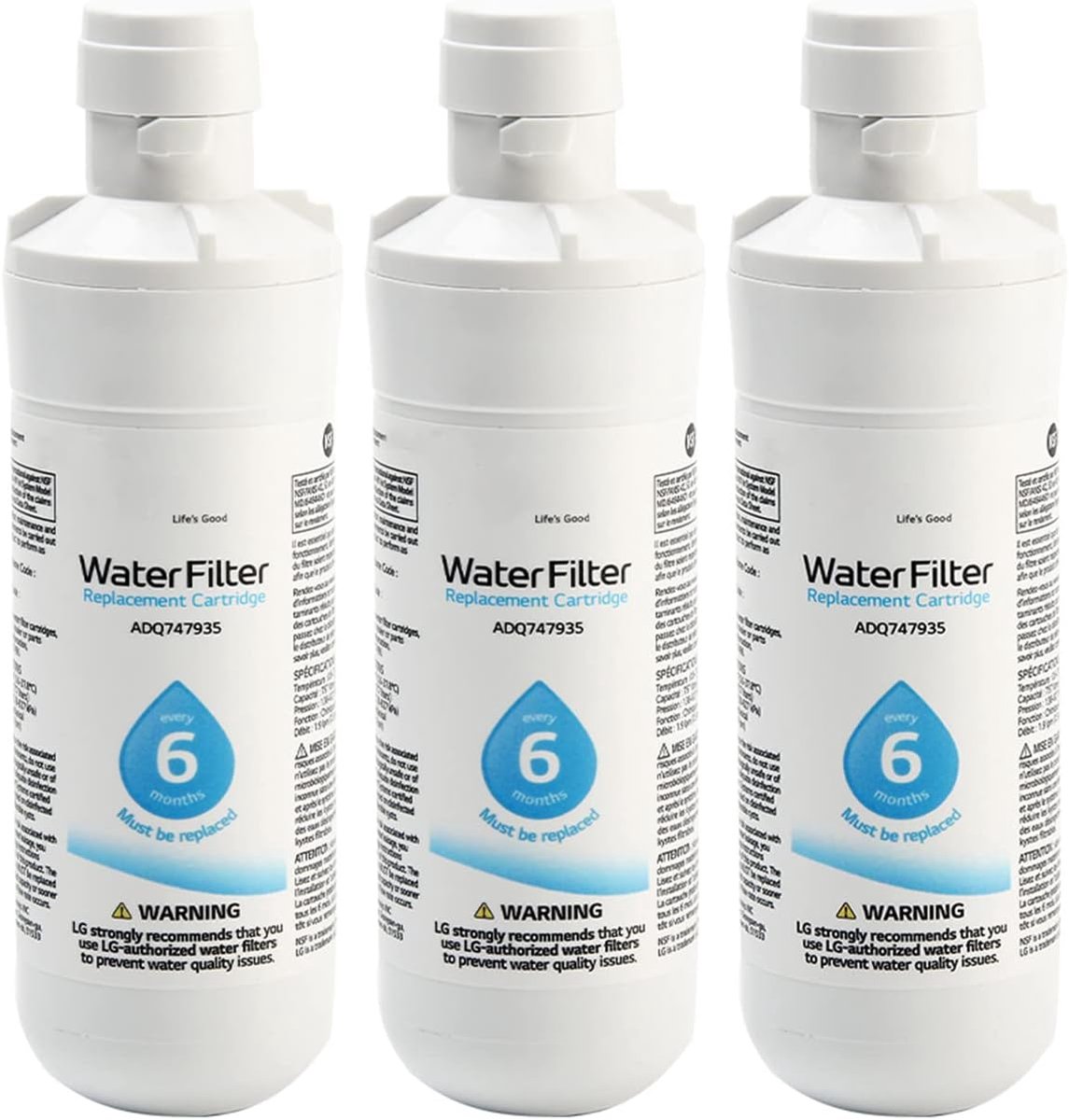 Refrigerator Water Filter - Universele Externe Fridge Water Filter - LT1000P Waterfilter - Waterfilter Thuis Verwijderaar Wit Voor Kenmore9980 (Wit 3PCS)