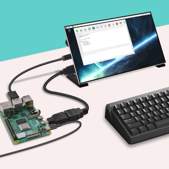 Écran Tactile IPS 7 Pouces, Compatible HDMI, LCD Pour Raspberry Pi Orange Pi Windows Pc Display With Cortical Case Portable Monitor
