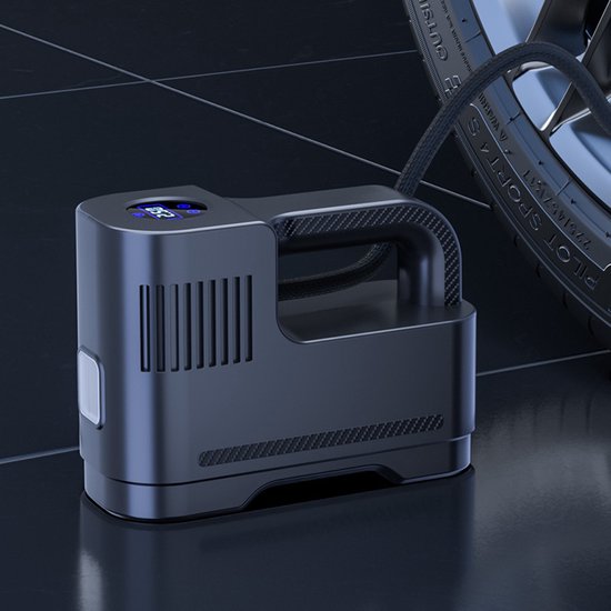 Draagbare multifunctionele autoluchtpomp met digitaal display, autobandenpomp, autoluchtpomp — afbeelding 2