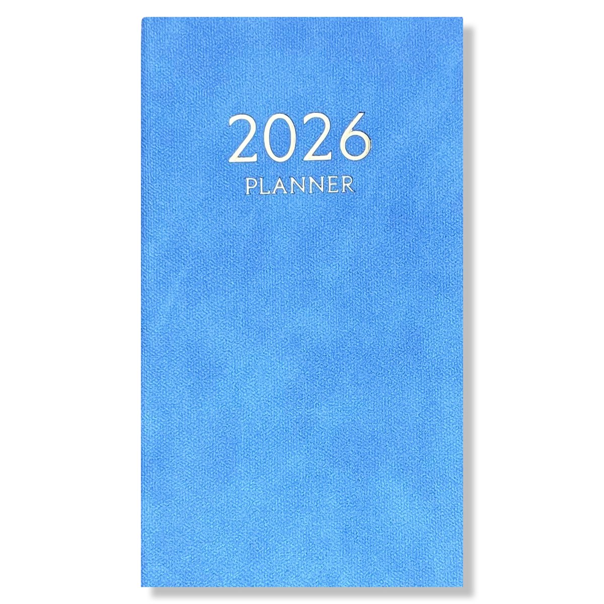 2026 Pocket Agenda - Dagagenda 1D/1P - Softcover Blauw - 9,5x17,3cm